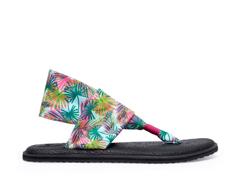 Sandale Sanuk Yoga Sling 2 Tropical Vegan Femme - Multicolore ZDPJSQ972